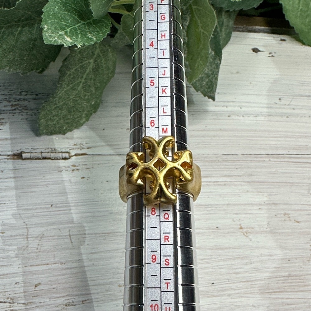 Tory Burch Gold Emblem Ring - Picture 4 of 6